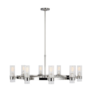 Visual Comfort Studio - CC16810PN - Eight Light Chandelier - Geneva - Polished Nickel