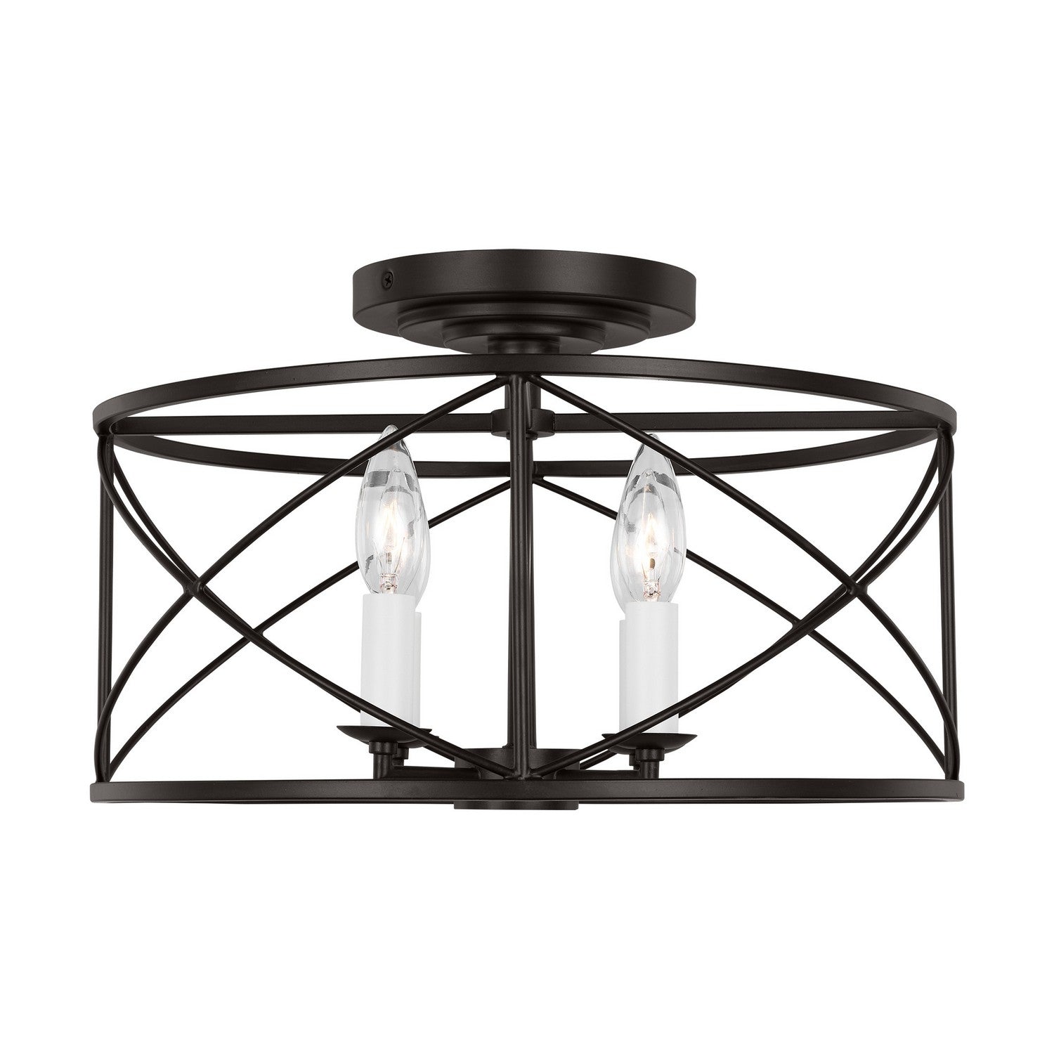 Visual Comfort Studio - CF1134AI - Four Light Semi-Flush Mount - Beatrix - Aged Iron