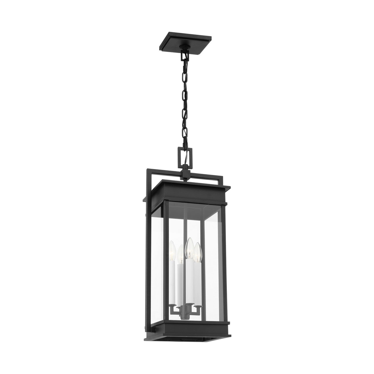 Visual Comfort Studio - CO1534TXB - Four Light Outdoor Pendant - Cupertino - Textured Black