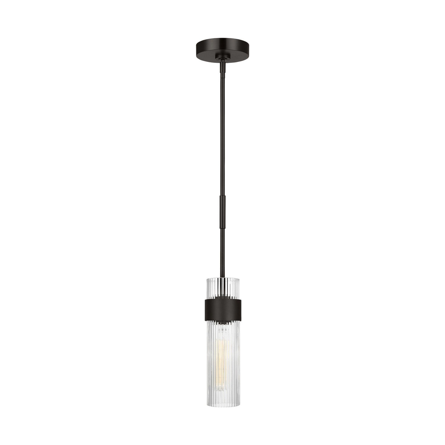 Visual Comfort Studio - CP1161AI - One Light Pendant - Geneva - Aged Iron