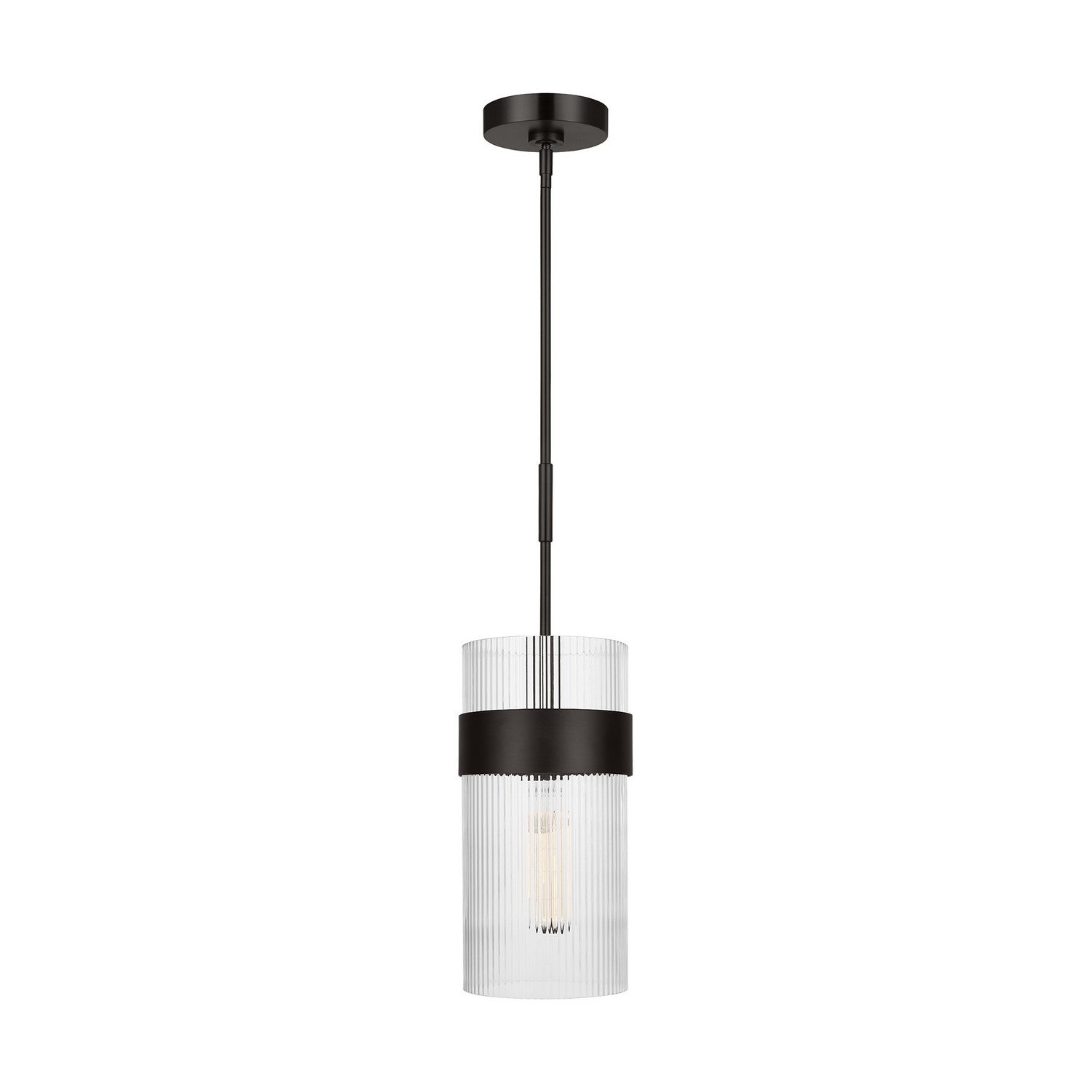 Visual Comfort Studio - CP1171AI - One Light Pendant - Geneva - Aged Iron