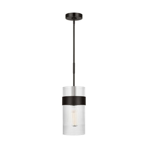 Visual Comfort Studio - CP1171AI - One Light Pendant - Geneva - Aged Iron