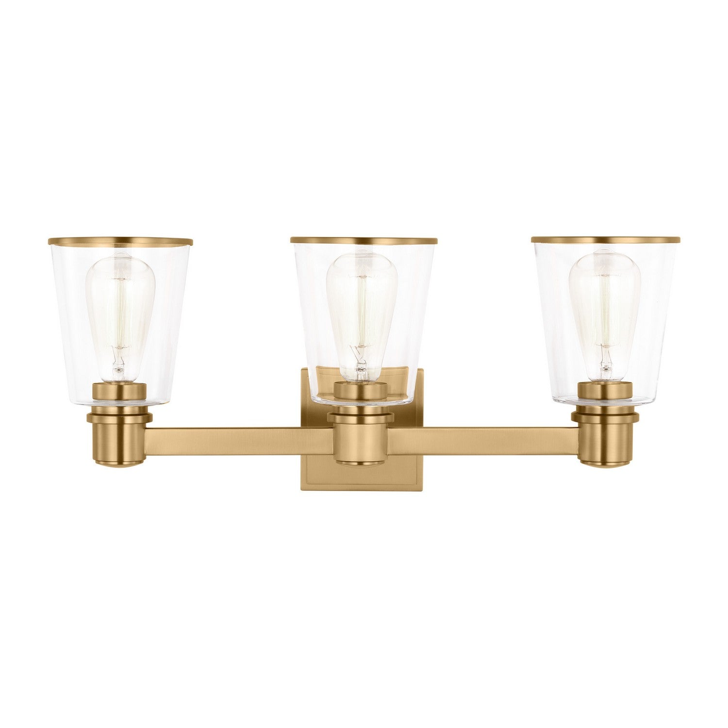 Visual Comfort Studio - CV1033BBS - Three Light Bath Vanity - Alessa - Burnished Brass