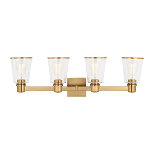 Visual Comfort Studio - CV1034BBS - Four Light Bath Vanity - Alessa - Burnished Brass