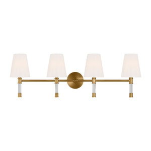 Visual Comfort Studio - CV1054BBS - Four Light Bath Vanity - Hanover - Burnished Brass