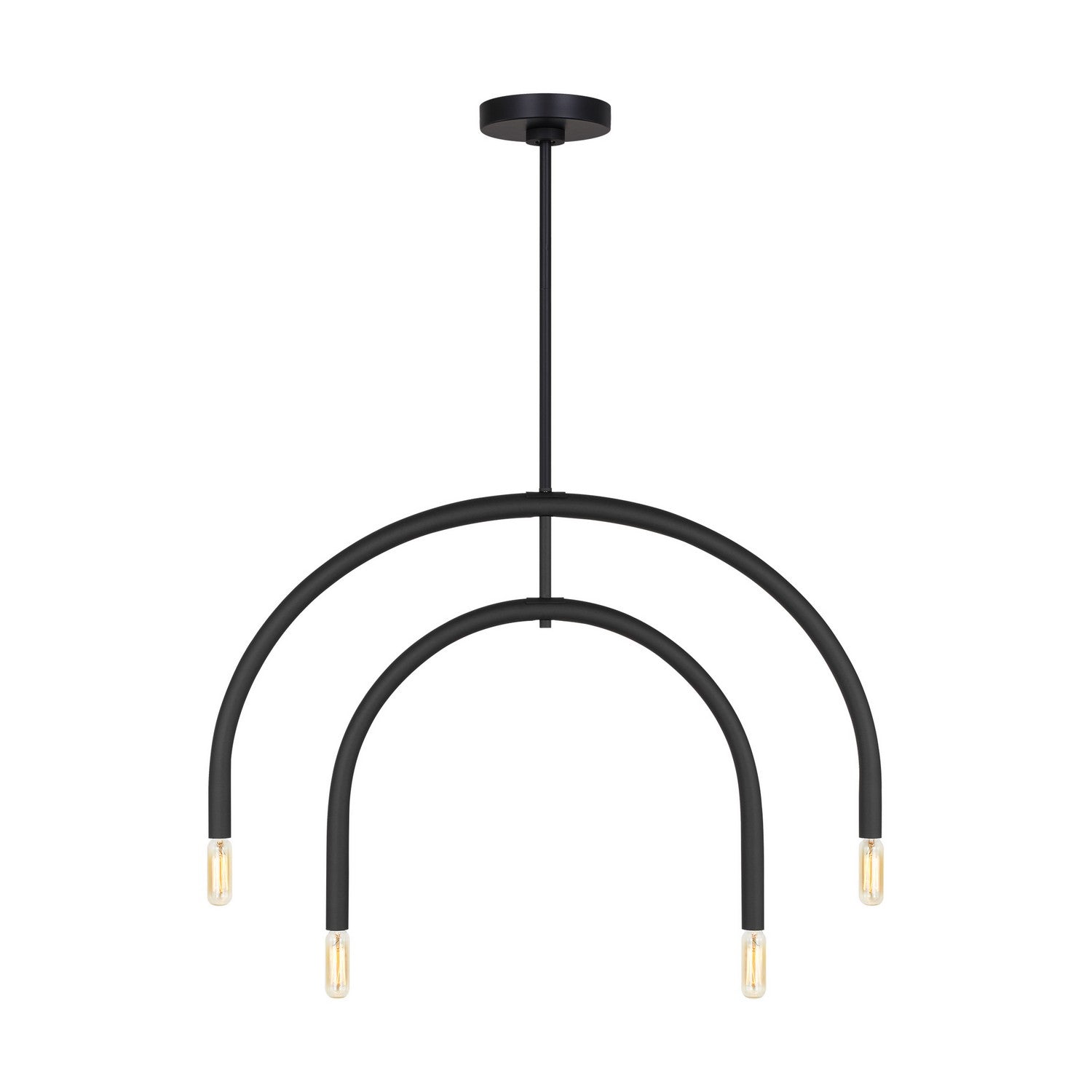 Visual Comfort Studio - DJC1104MBK - Four Light Chandelier - Hadden - Midnight Black