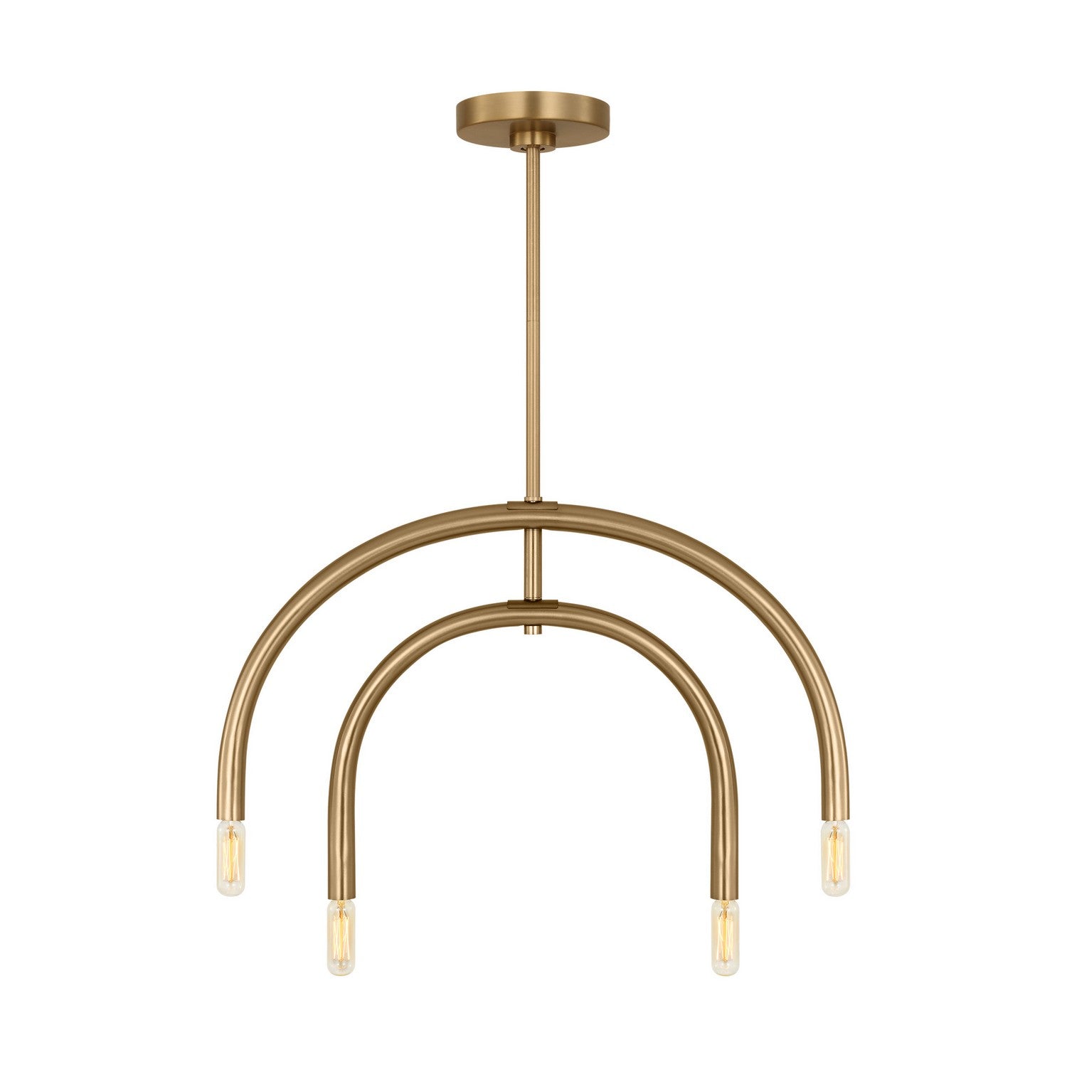 Visual Comfort Studio - DJC1114SB - Four Light Chandelier - Hadden - Satin Brass