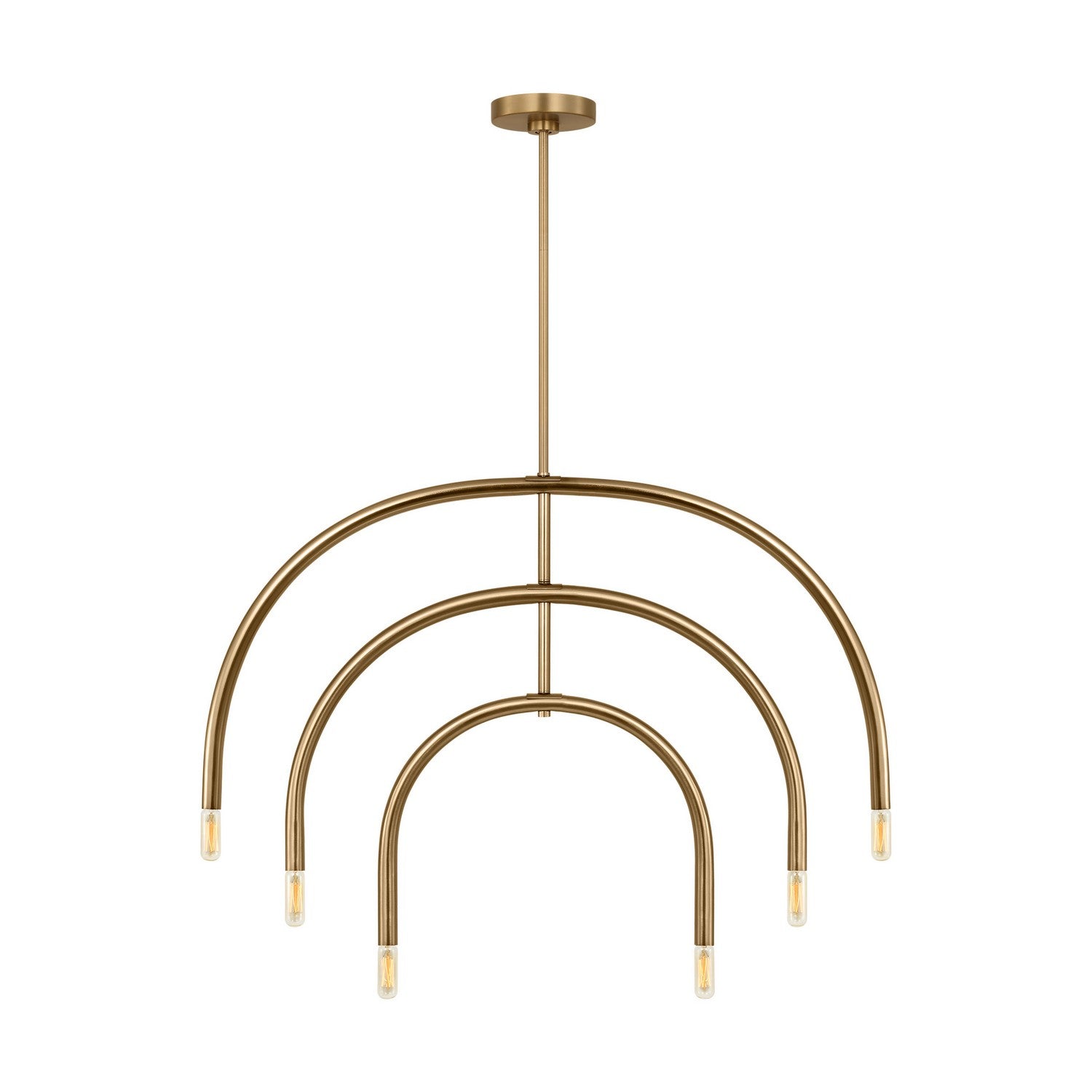 Visual Comfort Studio - DJC1126SB - Six Light Chandelier - Hadden - Satin Brass