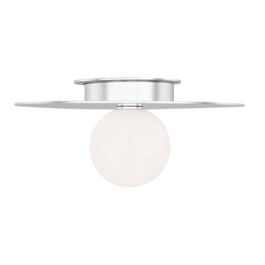 Visual Comfort Studio - KF1011PN - One Light Flush Mount - Nodes - Polished Nickel