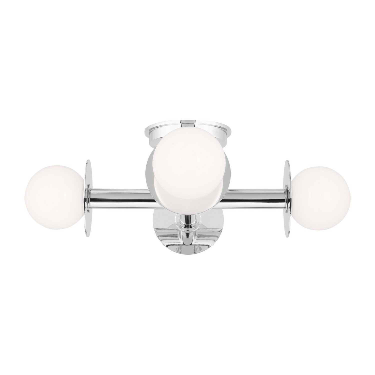 Visual Comfort Studio - KF1034PN - Four Light Semi-Flush Mount - Nodes - Polished Nickel