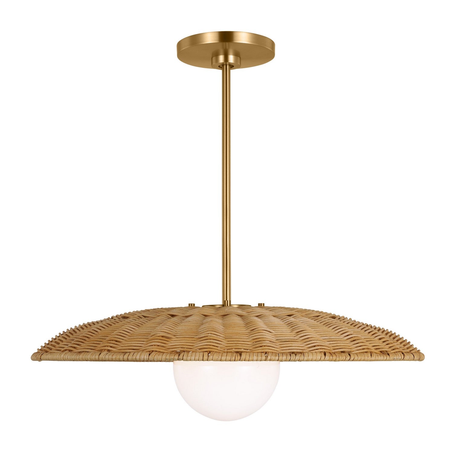 Visual Comfort Studio - KSP1101BBS - One Light Pendant - Mari - Burnished Brass