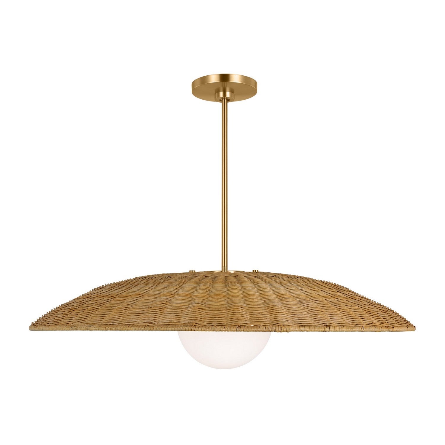 Visual Comfort Studio - KSP1111BBS - One Light Pendant - Mari - Burnished Brass