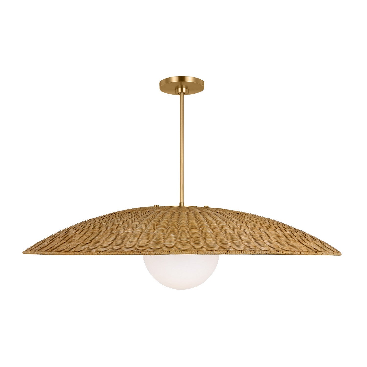 Visual Comfort Studio - KSP1121BBS - One Light Pendant - Mari - Burnished Brass