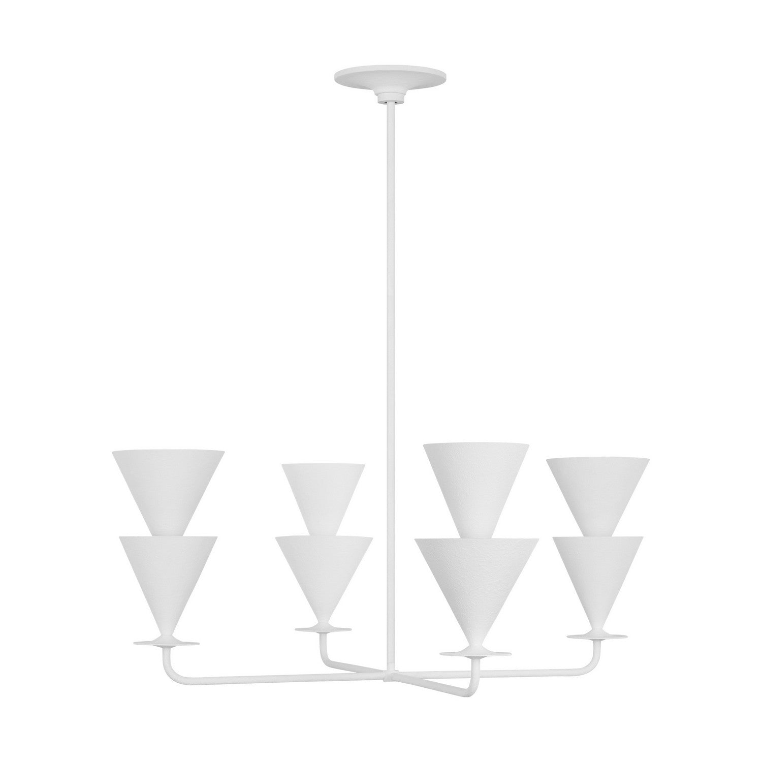 Visual Comfort Studio - LXC1084CPST - Four Light Chandelier - Cornet - Cast Plaster