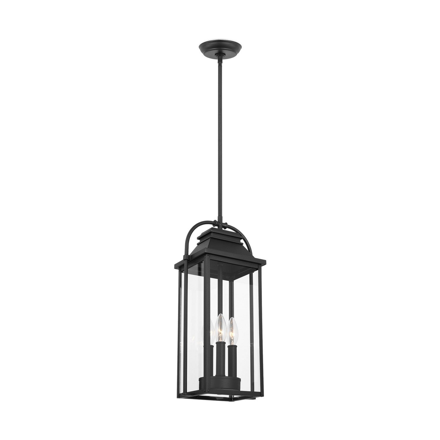 Visual Comfort Studio - OL13209TXB - Three Light Outdoor Pendant - Wellsworth - Textured Black