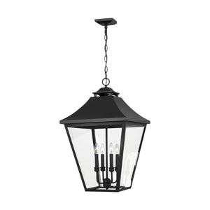 Visual Comfort Studio - OL14409TXB - Four Light Outdoor Pendant - Galena - Textured Black