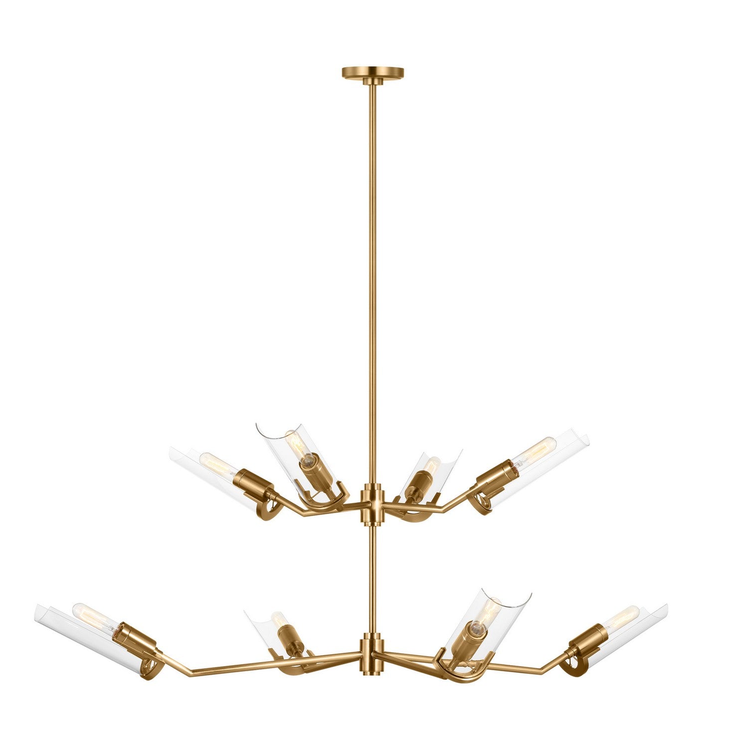 Visual Comfort Studio - TC1158BBS - Eight Light Chandelier - Mezzo - Burnished Brass