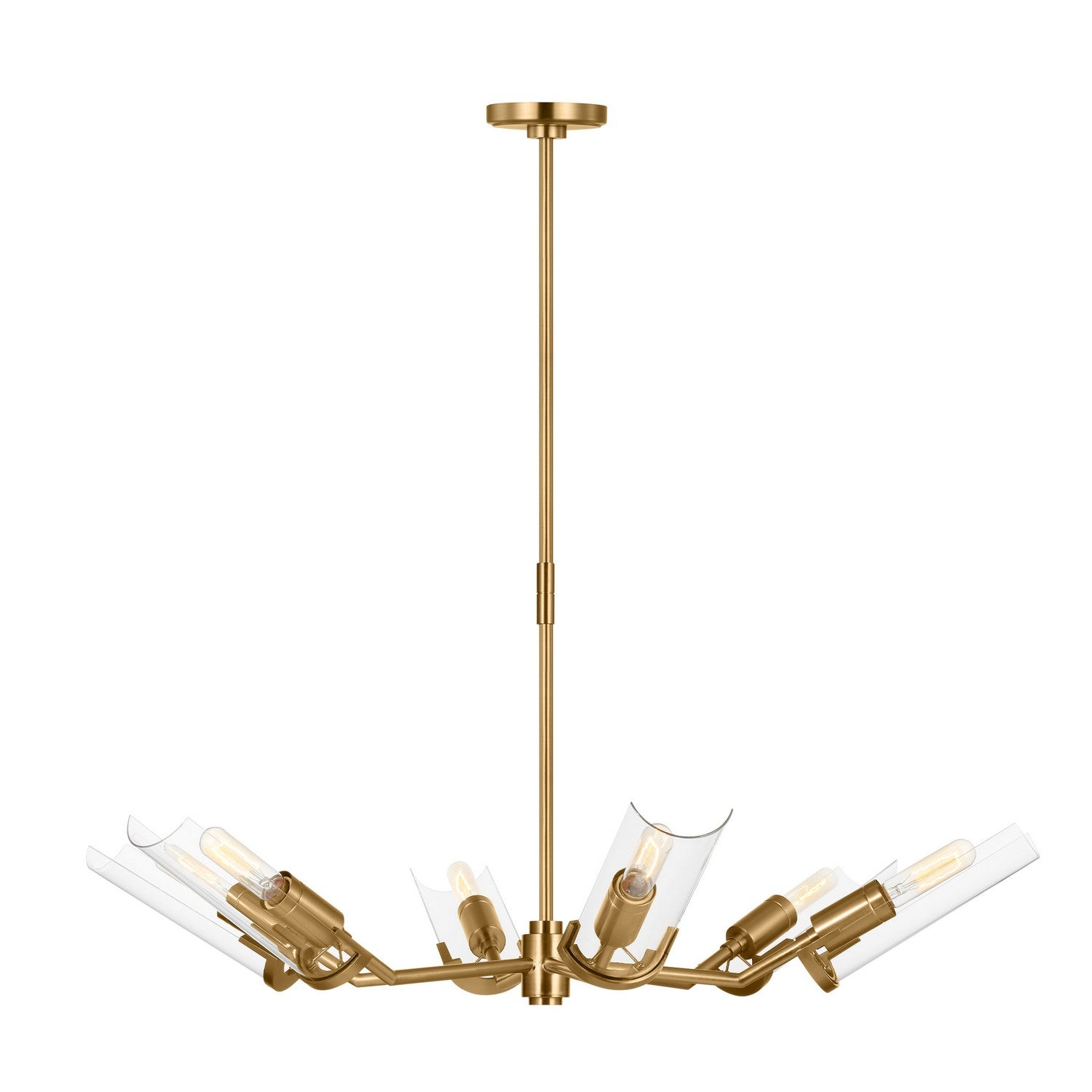 Visual Comfort Studio - TC1166BBS - Six Light Chandelier - Mezzo - Burnished Brass