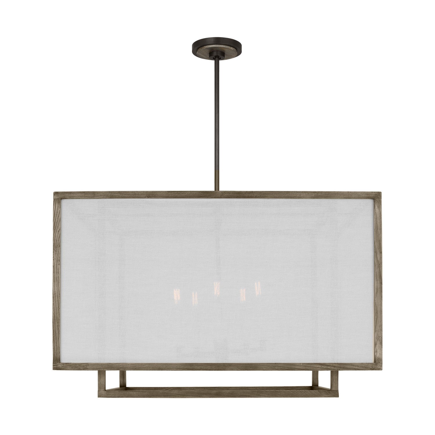 Visual Comfort Studio - TFC1075WDO - Five Light Chandelier - Brockway - Weathered Oak Wood