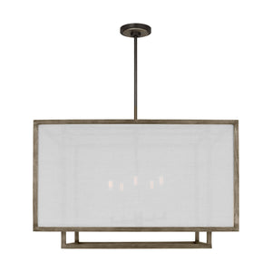 Visual Comfort Studio - TFC1075WDO - Five Light Chandelier - Brockway - Weathered Oak Wood