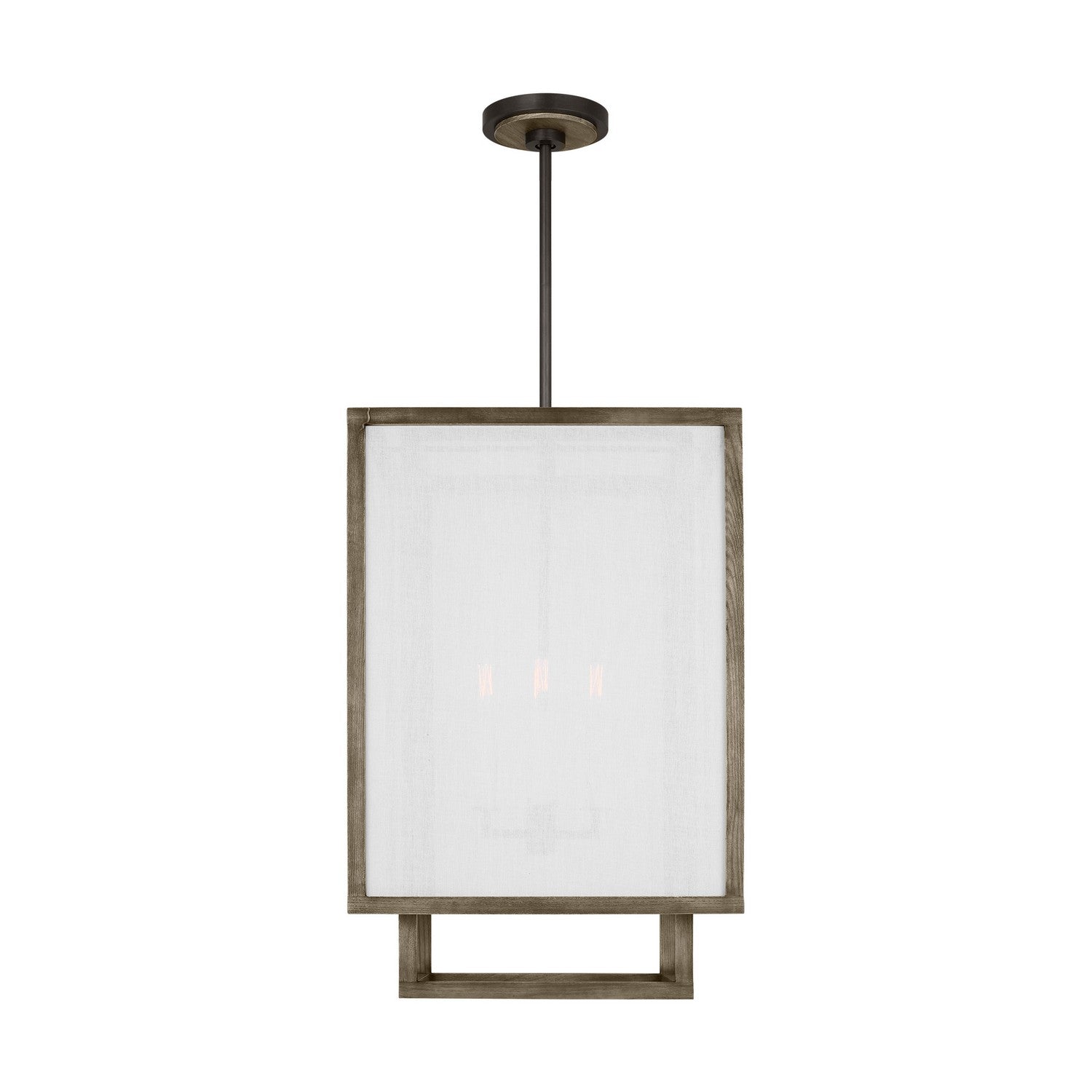 Visual Comfort Studio - TFC1094WDO - Four Light Chandelier - Brockway - Weathered Oak Wood