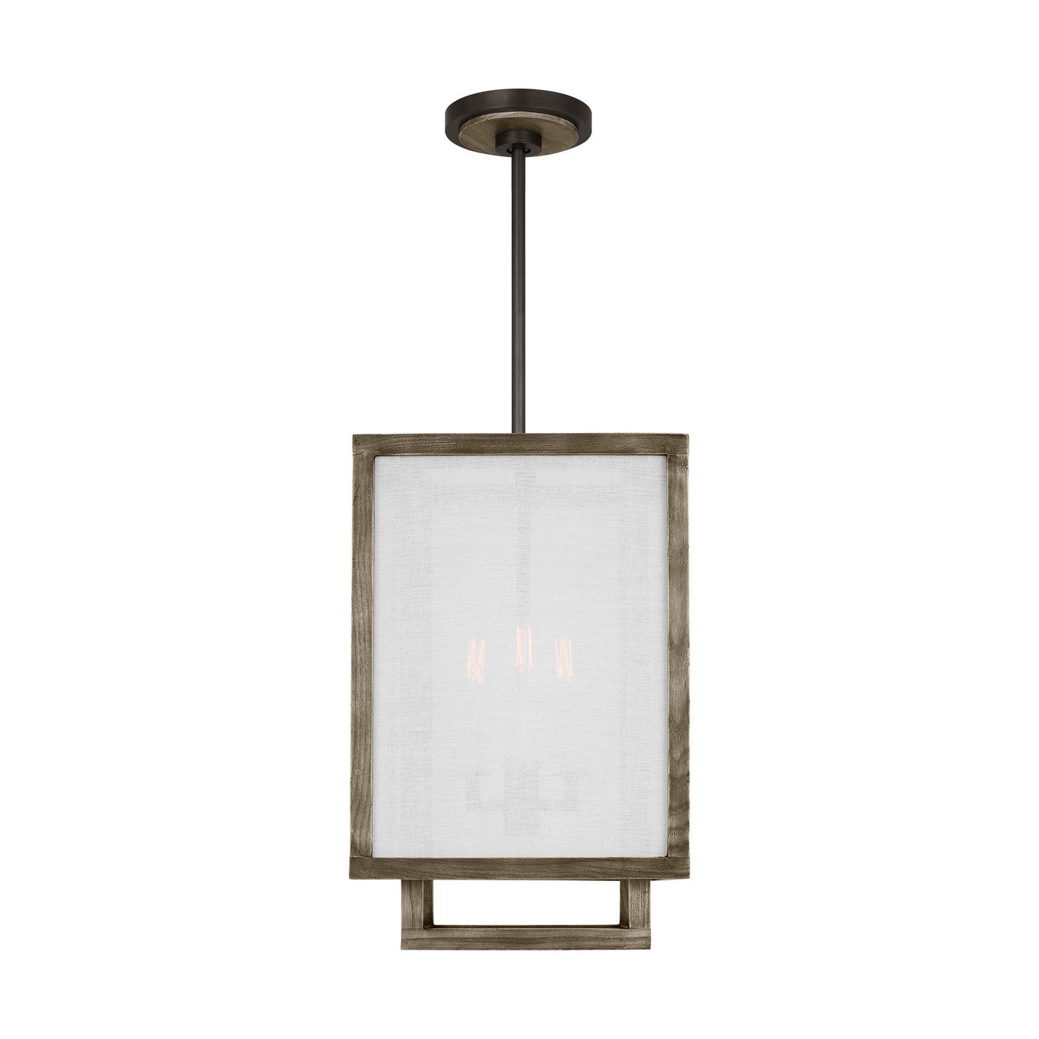 Visual Comfort Studio - TFC1103WDO - Three Light Chandelier - Brockway - Weathered Oak Wood