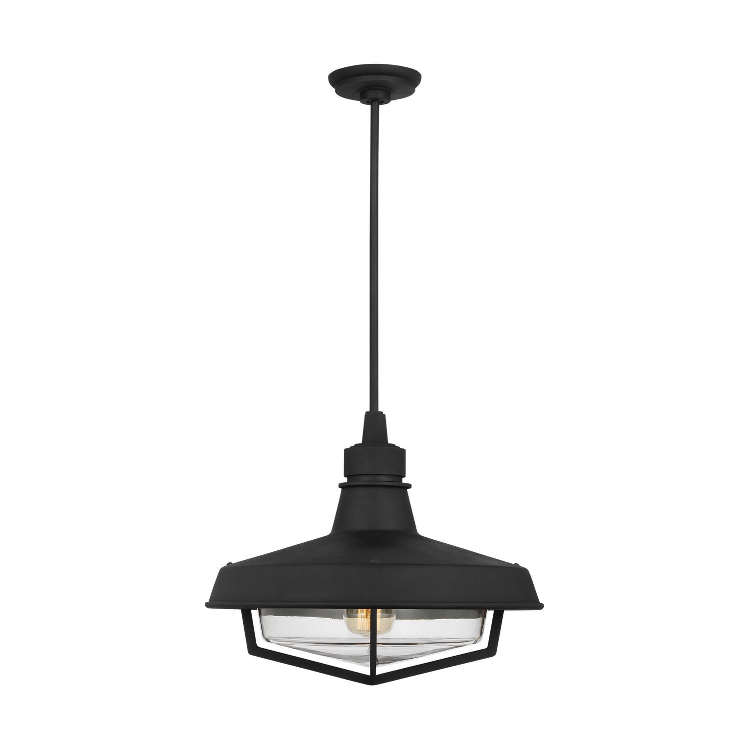 Visual Comfort Studio - TO1021TXB - One Light Outdoor Pendant - Hollis - Textured Black