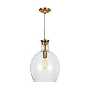 Visual Comfort Studio - TP1151BBS - One Light Pendant - Vaso - Burnished Brass