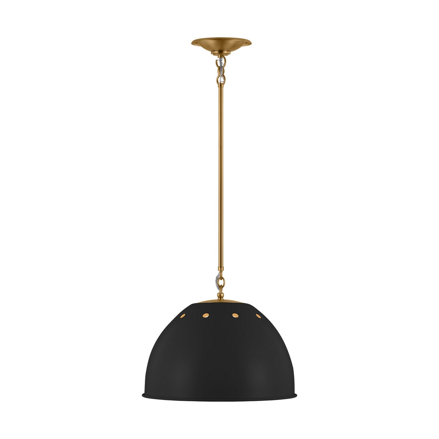 Visual Comfort Studio - TP1181MBKBBS - One Light Pendant - Robbie - Midnight Black