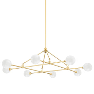 Hudson Valley - 4846-AGB - LED Chandelier - Andrews - Aged Brass