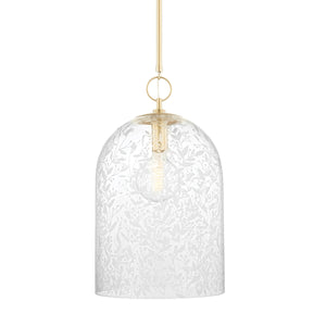 Hudson Valley - 7514-AGB - One Light Pendant - Belleville - Aged Brass