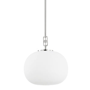 Hudson Valley - 9717-PN - One Light Pendant - Ingels - Polished Nickel