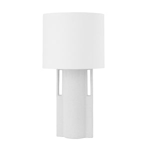 Hudson Valley - L1690-AGB/CWK - One Light Table Lamp - Sydney - Aged Brass/Ceramic Matte White Speck