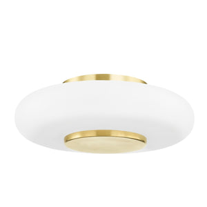 Hudson Valley - PI1896501-AGB - LED Flush Mount - Blyford - Aged Brass