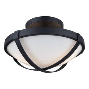 Artcraft - AC11703BK - Two Light Flush Mount - Cara - Black