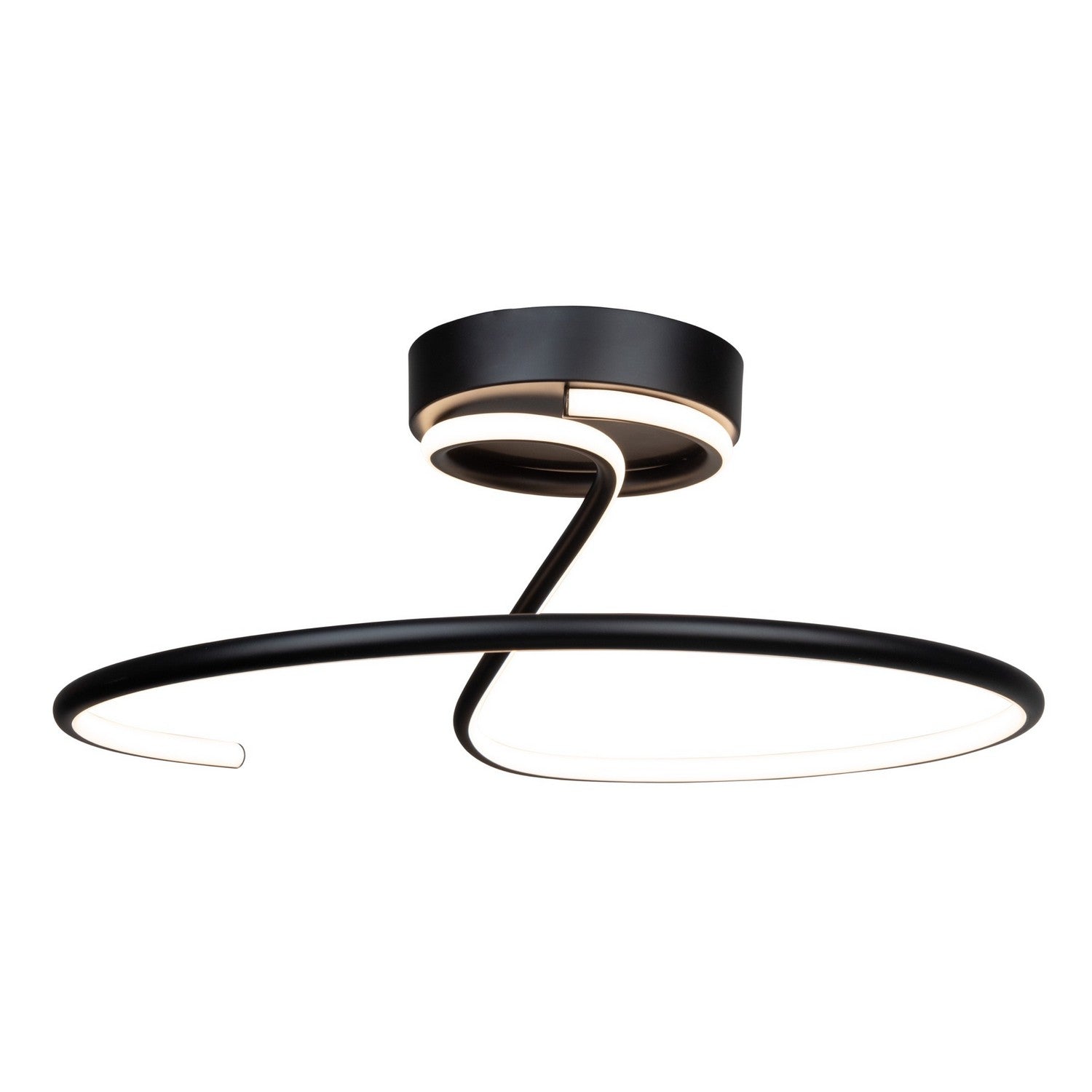 Artcraft - AC6633BK - LED Semi-Flush Mount - Halo - Black