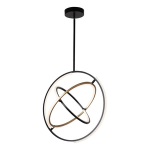 Artcraft - AC6741BB - LED Pendant - Trilogy - Black & Brass