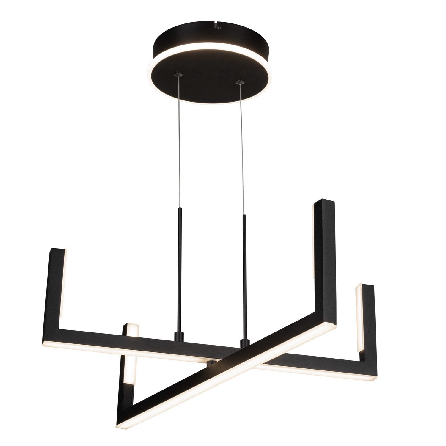 Artcraft - AC6774BK - LED Chandelier - Silicon Valley - Black