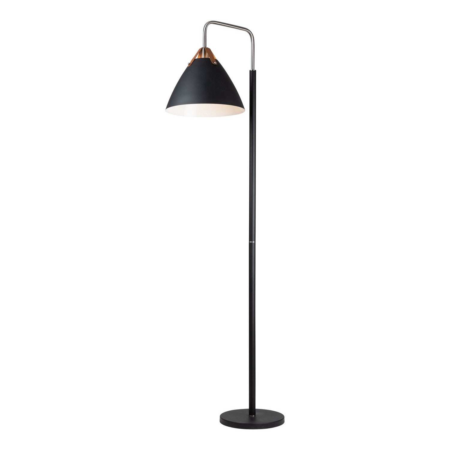 Artcraft - SC13327BK - One Light Floor Lamp - Tote - Black & Brass