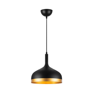 Artcraft - SC13350BK - One Light Pendant - Dash - Black & Gold