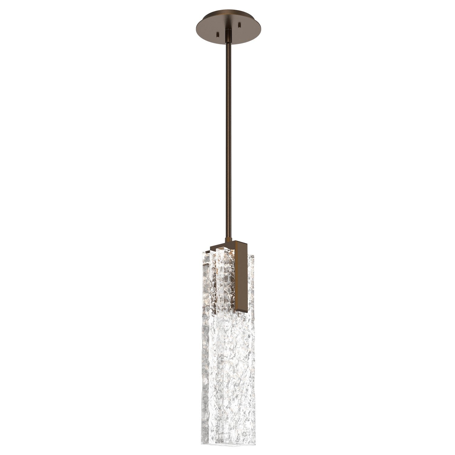 Hammerton Studio - LAB0061-17-FB-GC-001-L1 - LED Pendant - Glacier - Flat Bronze