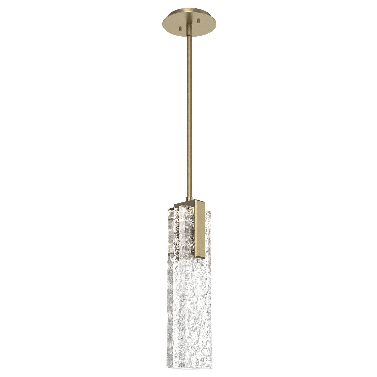 Hammerton Studio - LAB0061-17-GB-GC-001-L3 - LED Pendant - Glacier - Gilded Brass