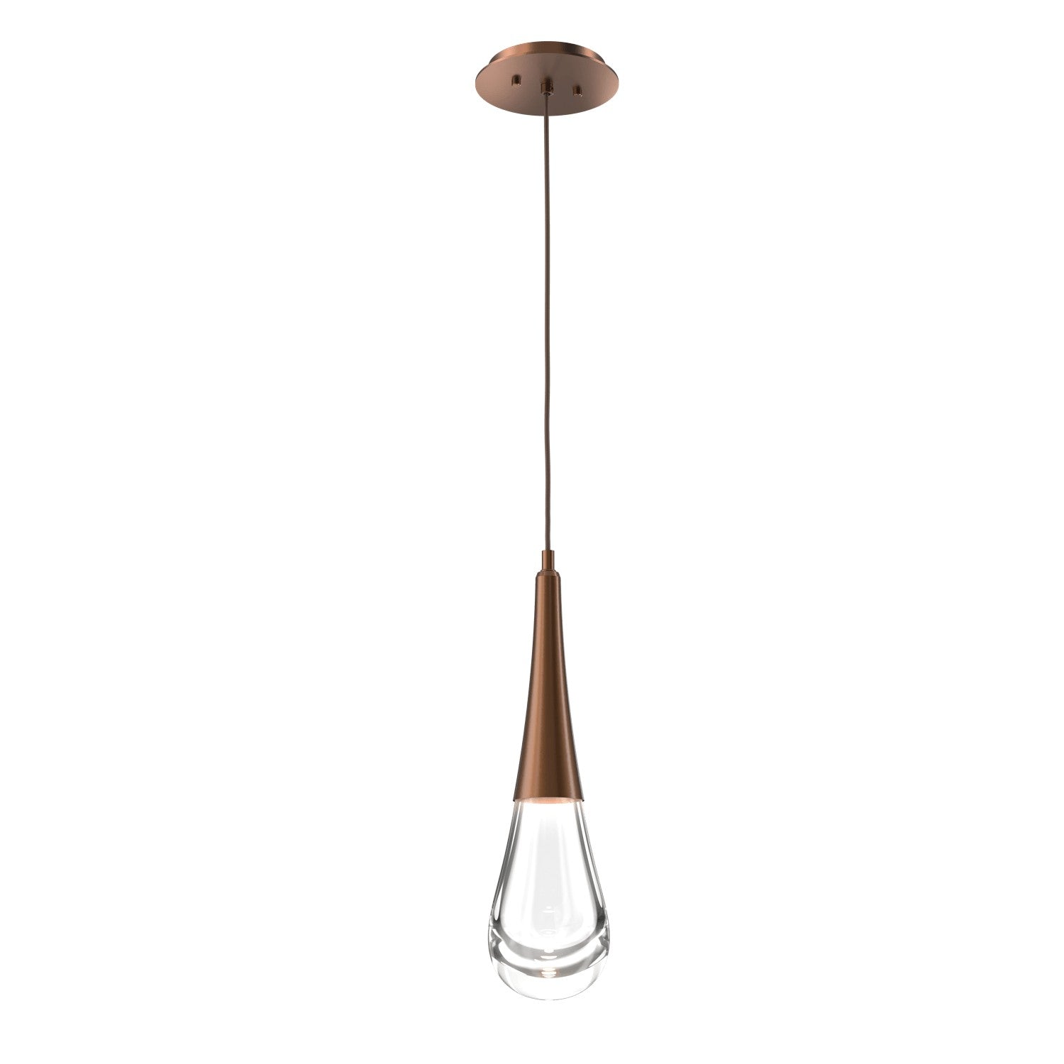 Hammerton Studio - LAB0078-01-BB-C-C01-L3 - LED Pendant - Raindrop - Burnished Bronze