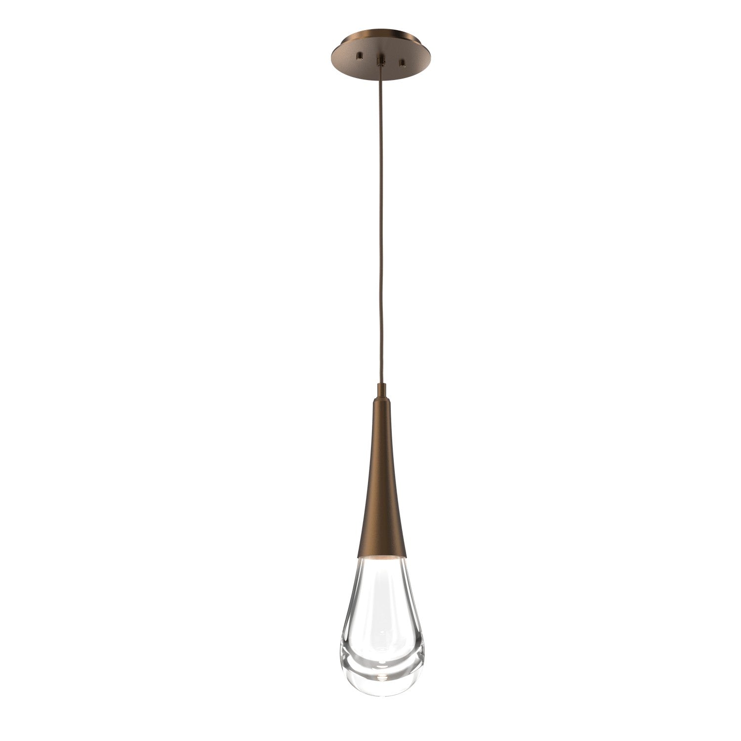 Hammerton Studio - LAB0078-01-FB-C-C01-L1 - LED Pendant - Raindrop - Flat Bronze