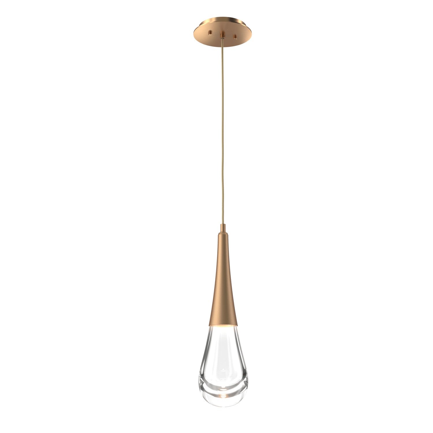 Hammerton Studio - LAB0078-01-NB-C-C01-L1 - LED Pendant - Raindrop - Novel Brass