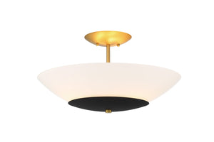 Minka-Lavery - 1701-781 - Three Light Flush Mount - Bax - Sand Coal
