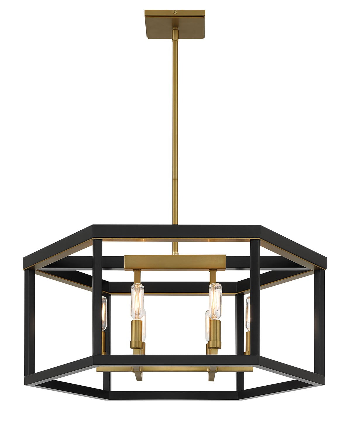 Minka-Lavery - 2116-726 - Six Light Pendant - UNION ESTATES - Coal And Soft Brass