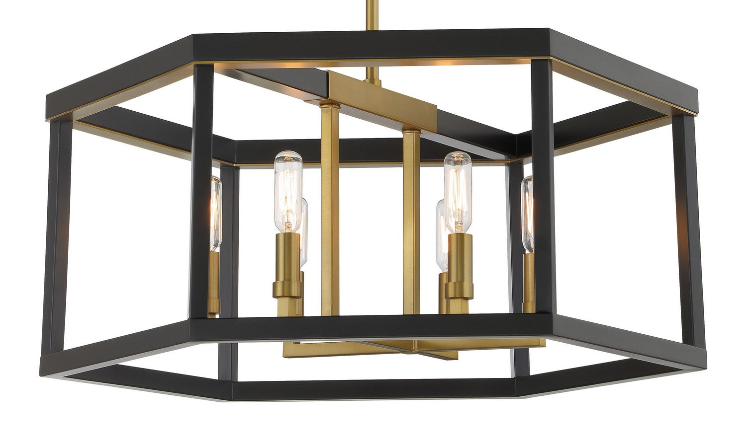 Minka-Lavery - 2116-726 - Six Light Pendant - UNION ESTATES - Coal And Soft Brass