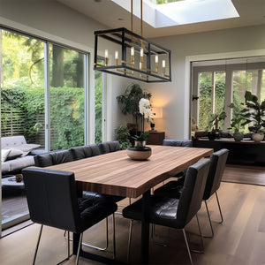 Minka-Lavery - 2118-726 - Eight Light Island Pendant - UNION ESTATES - Coal And Soft Brass