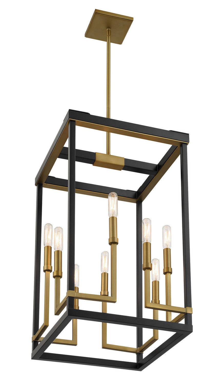 Minka-Lavery - 2119-726 - Eight Light Pendant - UNION ESTATES - Coal And Soft Brass